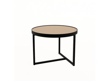 Журнальный столик ROUND NEW mokko/черный
