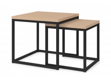 Журнальный столик SET LOGIC NEW mokko/черный