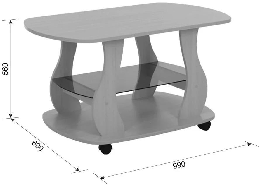 Журнальный стол Барон 2 венге