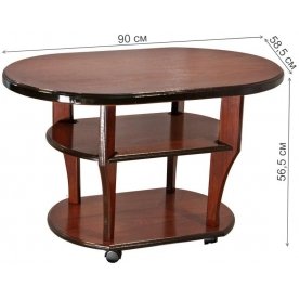 Журнальный столик Барбара овальный