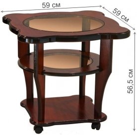 Журнальный столик Барбара со стеклом