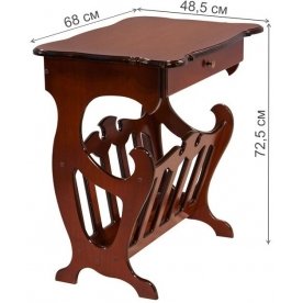 Журнальный столик Качора с газетницей