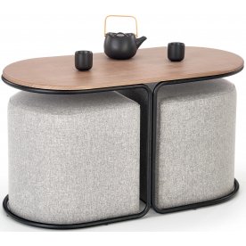 Журнальный столик Pampa с 2 пуфами