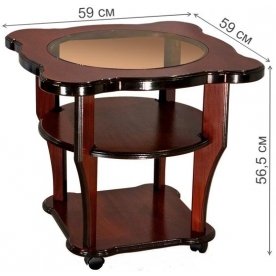 Журнальный столик Луи со стеклом
