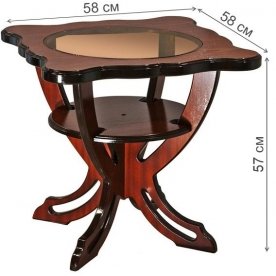 Журнальный столик Мирра со стеклом