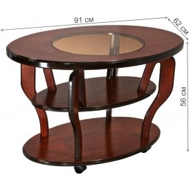 Журнальный столик Моцарт со стеклом