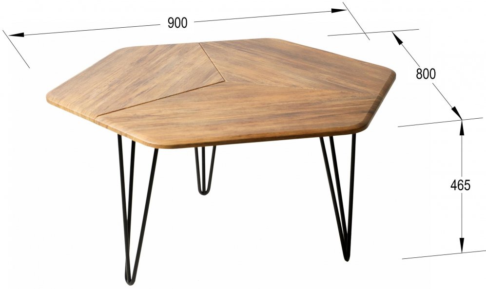 Журнальный столик Олдем дуб американский