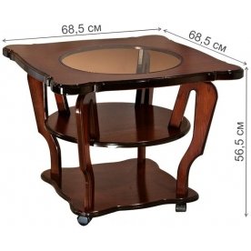 Журнальный столик Россэль со стеклом