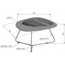 Журнальный столик SHT-CT52-1