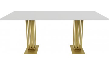 Деревянный стол Arfeo Duo золотой