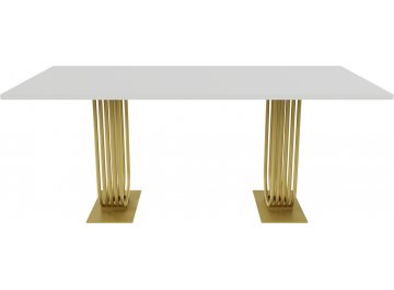 Деревянный стол Arfeo Duo золотой