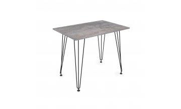 Деревянный обеденный стол DELTA teakwood/черный basalt/черный