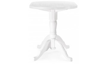 Стол деревянный обеденный Адней белый / рисунок