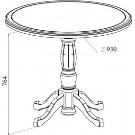 Деревянный стол Ассоль плюс АС-42
