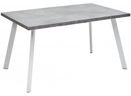 Деревянный стол Brick M 140 бетон портленд / белый