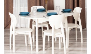 Деревянный стол Diamante 100х100+30х75