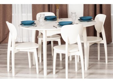 Деревянный стол Diamante 100х100+30х75