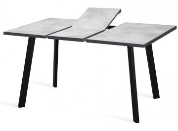 Обеденный стол DikLine HB120 хромикс белый / черный