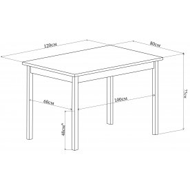 Деревянный стол Джаз ПР-1 ОТ/ВН 04 ВН