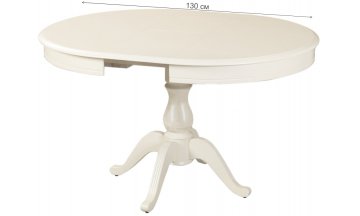 Стол деревянный обеденный Фабрицио 1 эмаль белая тон 9