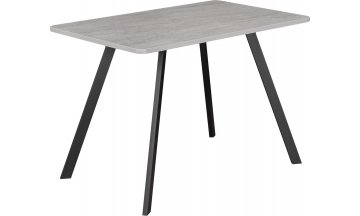 Деревянный стол Гамма ПР-1 серый бетон / черный