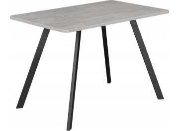 Деревянный стол Гамма ПР-1 серый бетон / черный