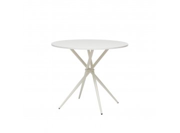 Обеденный стол Инаби 90 Белый текстурный / белый