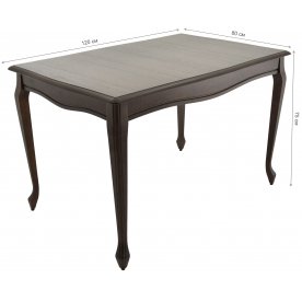 Деревянный стол Кабриоль