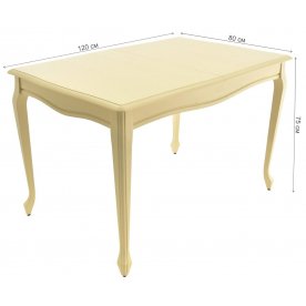 Деревянный стол Кабриоль