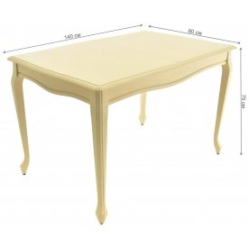 Деревянный стол Кабриоль