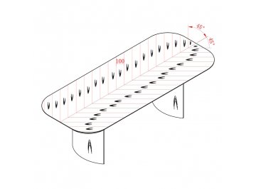 Деревянный стол Olimar