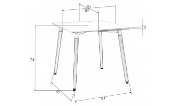 Деревянный стол Serra