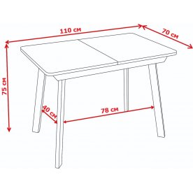 Деревянный стол Джаз ПР ОС/ВН 93 ЧР