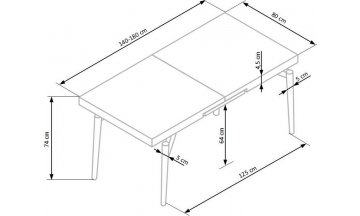Деревянный стол Cambell