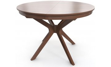 Стол деревянный обеденный Verona 1100 круглый 110/141x110x76 орех американский