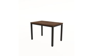 Стол деревянный обеденный LANCH брауни/черный