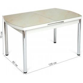 Стеклянный стол Marmaris Mod.18