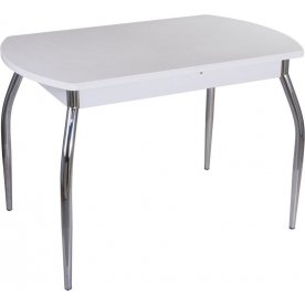 Стол Альфа ПО-1 КМ белый / камень 04 / ножка 01