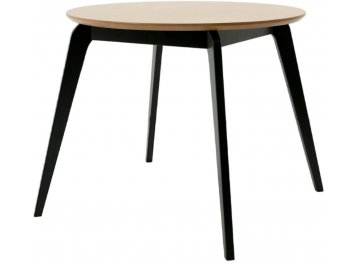 Обеденный стол Arki К 90 черный / натуральное дерево