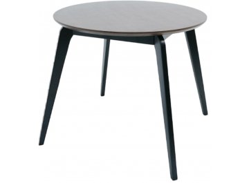 Обеденный стол Arki К 90 черный / натуральное дерево