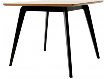 Обеденный стол Arki М 90 черный / натуральное дерево