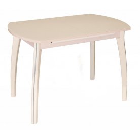 Стол Чинзано ПО серый / серебристый / ножка 07 крем