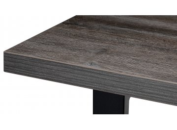 Обеденный стол Эльпатия 110 дуб рошелье / черный матовый