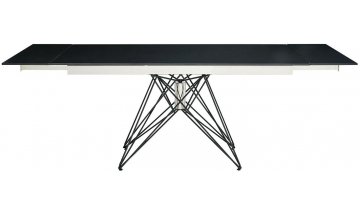 Керамический стол Gilbert 160 см камень черный матовый