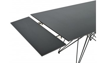 Керамический стол Gilbert 160 см камень черный матовый