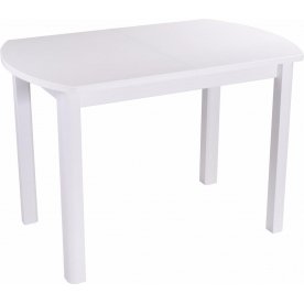 Стол кухонный Альфа ПО КМ белый / камень-04 / ножка 04  белая