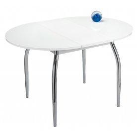 Стол Monro-К белый / белое стекло