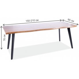 Деревянный стол Fresno 150-210/90/76