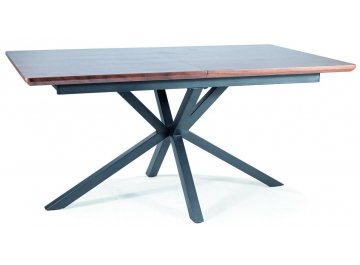 Раздвижной стол Logan 160-200/90/75 орех / черный