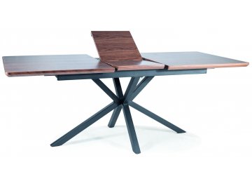 Раздвижной стол Logan 160-200/90/75 орех / черный